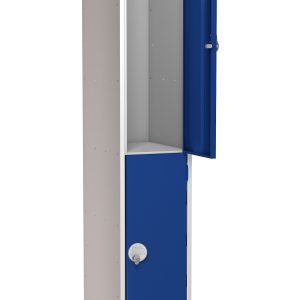 Full Size Steel Lockers - Blue - 2 Door