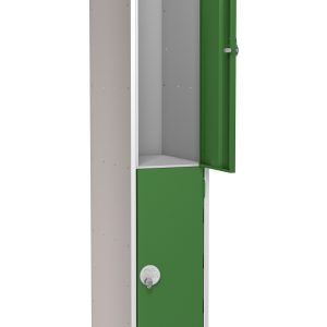 Full Size Steel Lockers - Green - 2 Door