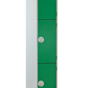 Full Size Steel Lockers - Green - 3 Door