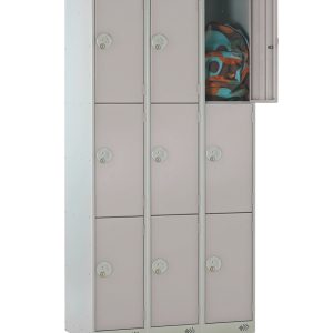 Full Size Lockers- Nest of 3- Gry 2 Door