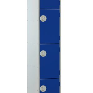 Full Size Steel Lockers - Blue - 4 Door