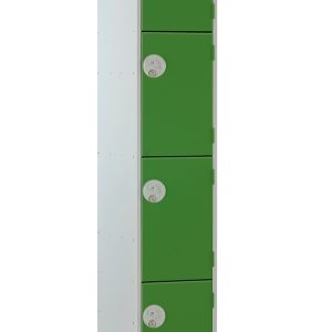 Full Size Steel Lockers - Green - 4 Door