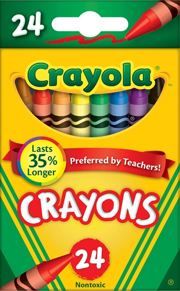Crayola Std Crayons Box Of 24 Assd