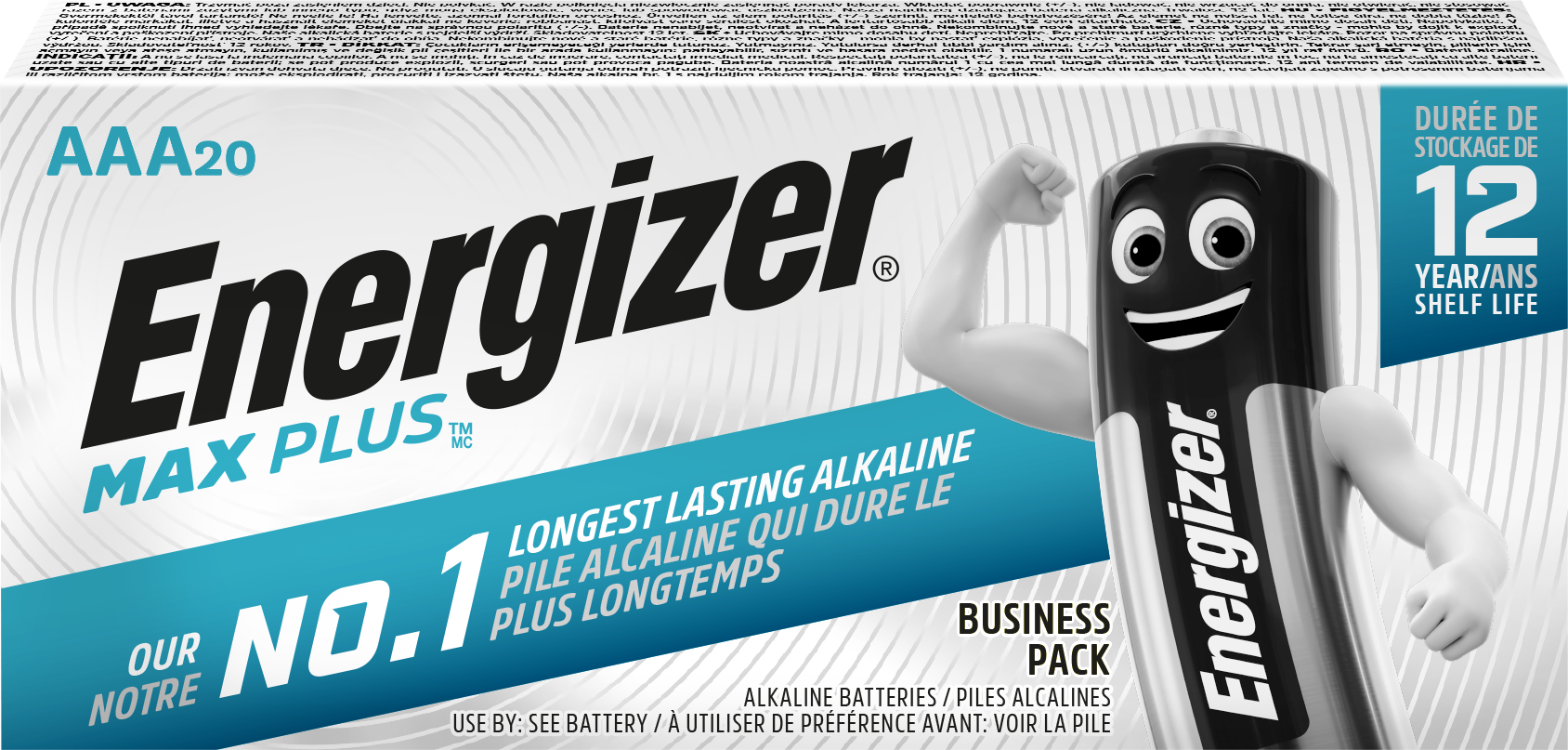 Energizer AAA Max Plus Batteries - P20