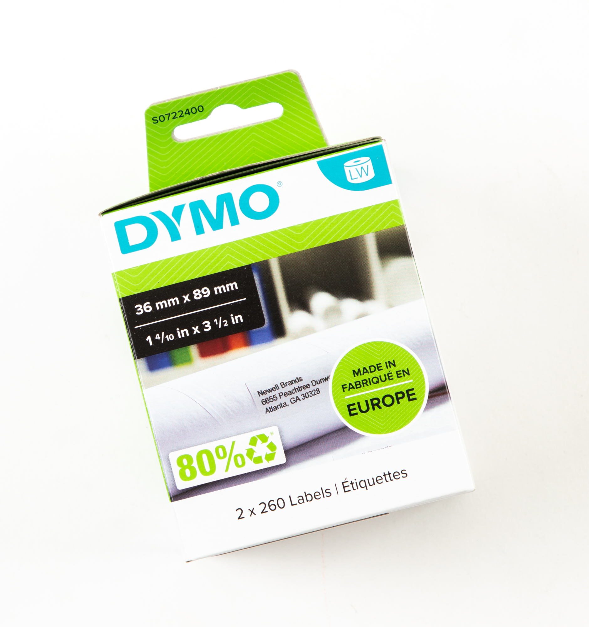 Dymo Address Labels 36x89mm White P260 - Image 3