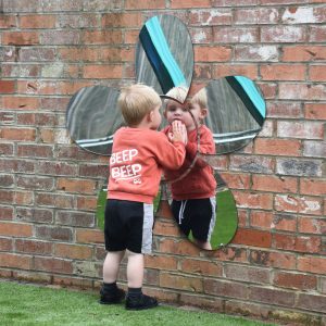 OutdoorIndoor Giant Flower Mirror Set
