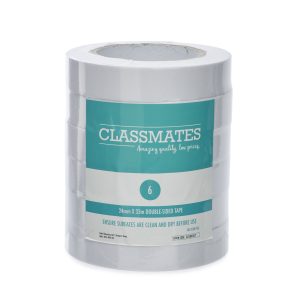 Classmates Dble Sided Tape 24mmx33mm Pk6