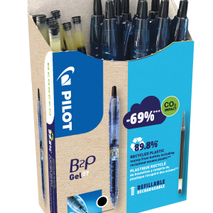 B2P Gel Rollerball Med Bonus Pack - Blk