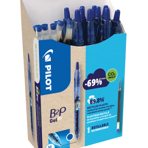 B2P Gel Rollerball Med Bonus Pack - Blu
