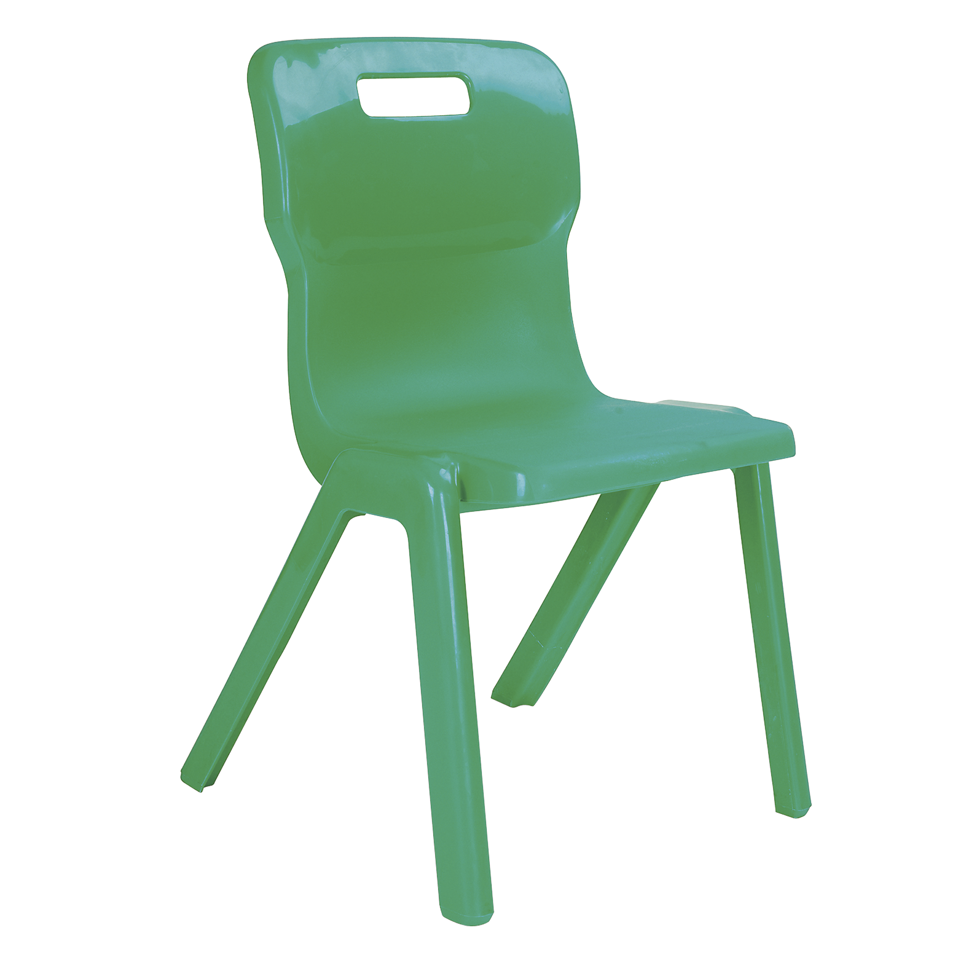 Titan One Piece Chair - Green - 4-6 year