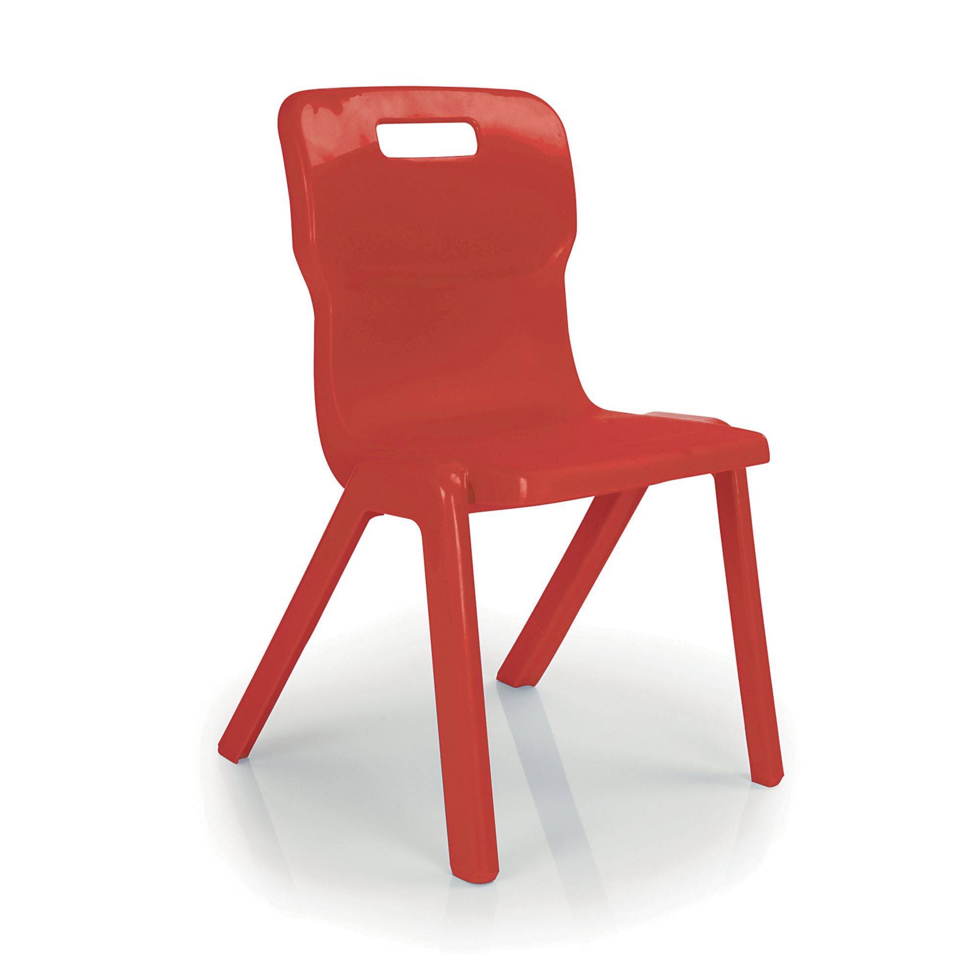 Titan One Piece Chair - Red - 4-6 years