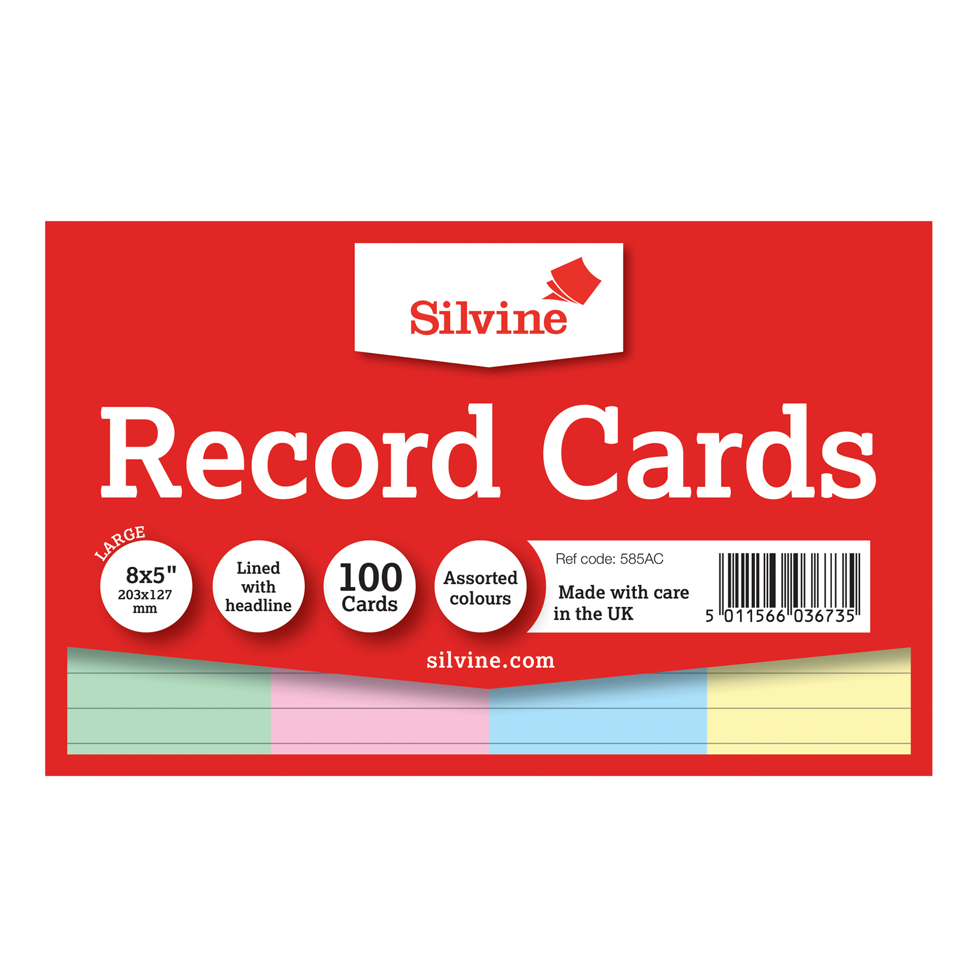 Record Cards Assorted 8x5in - Image 2