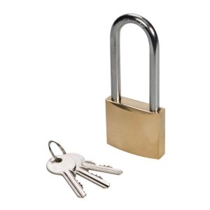 Brass Padlock 38mm Long Shackle  