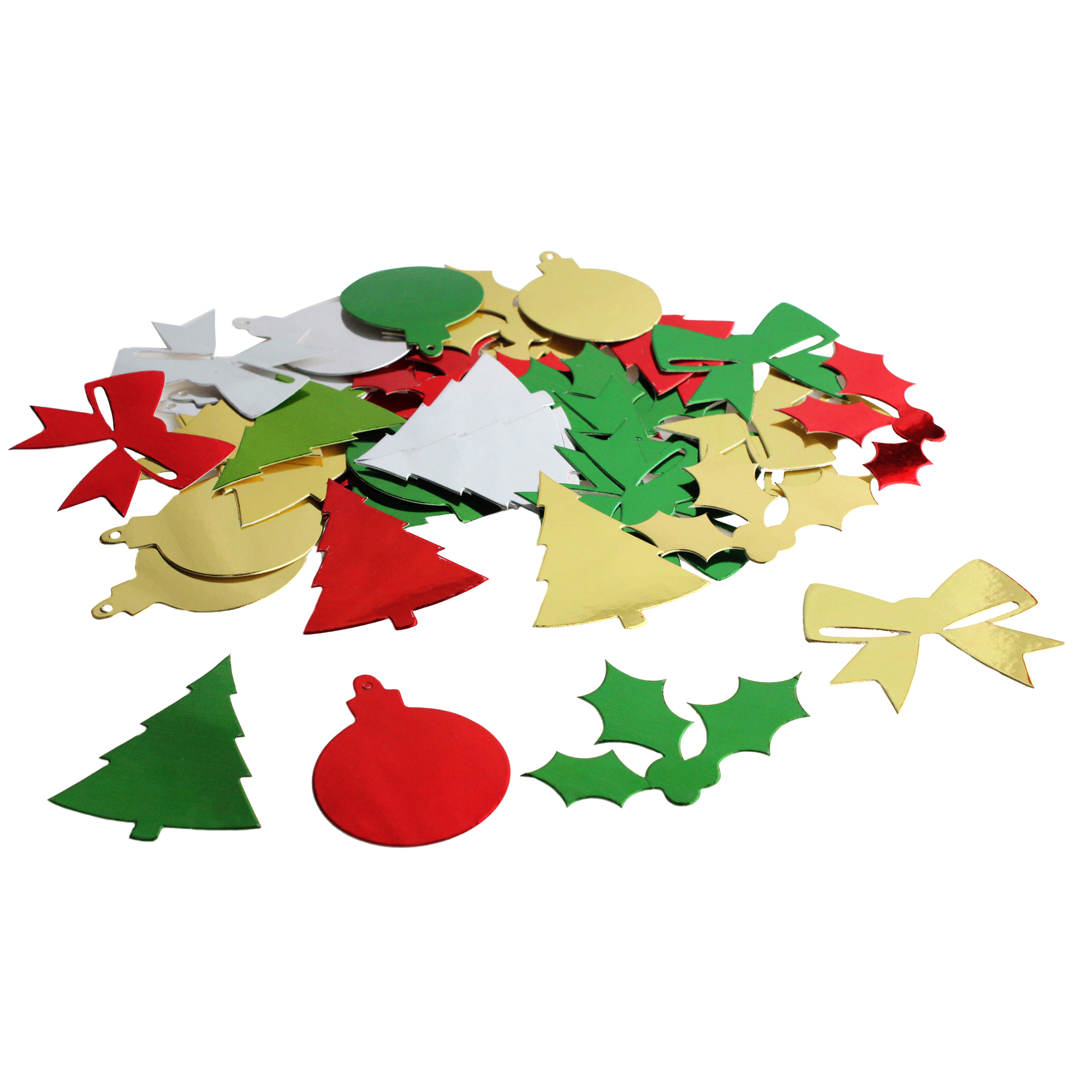 Metallic Card Festive Shapes