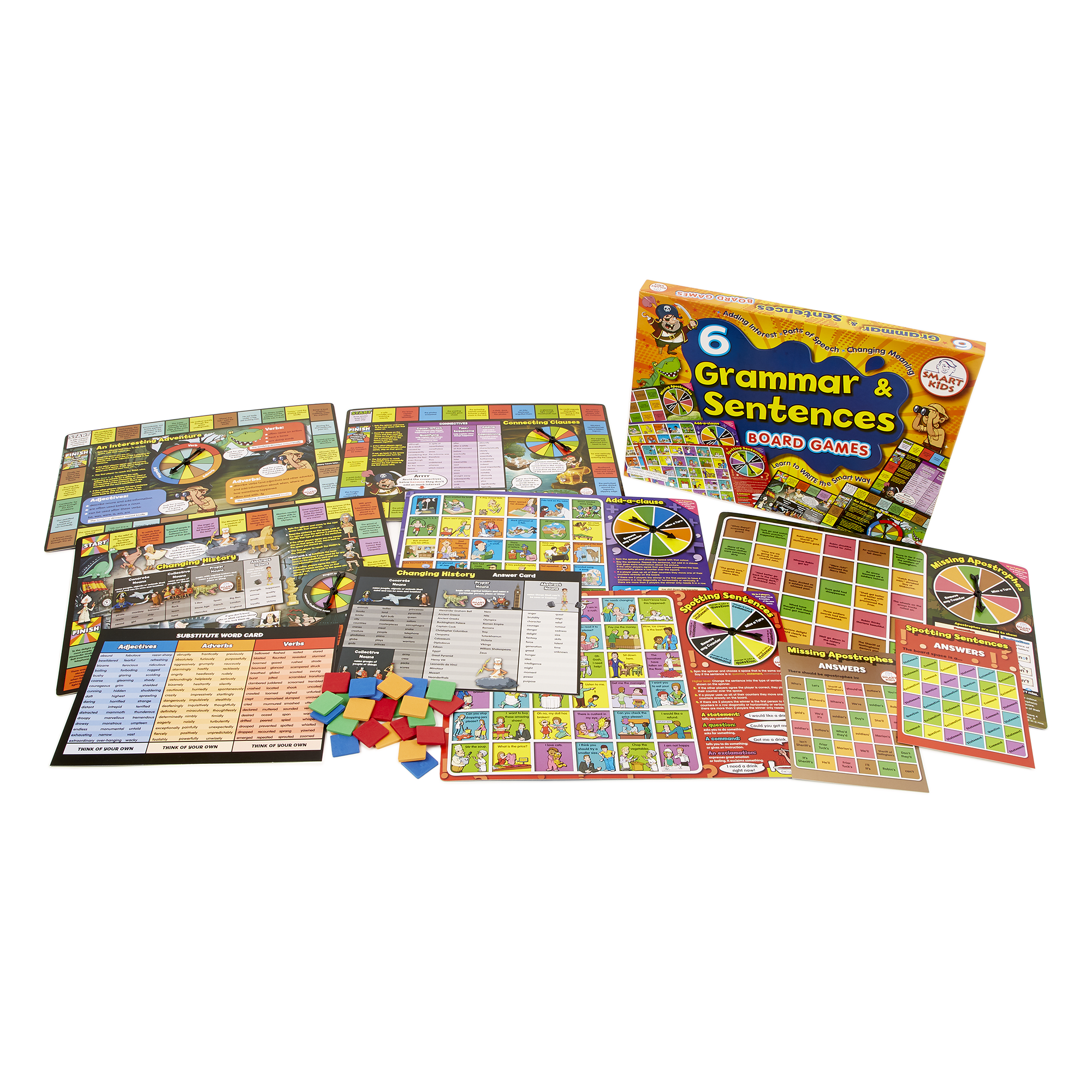 6 Grammar And Sentences Board Games - Image 2