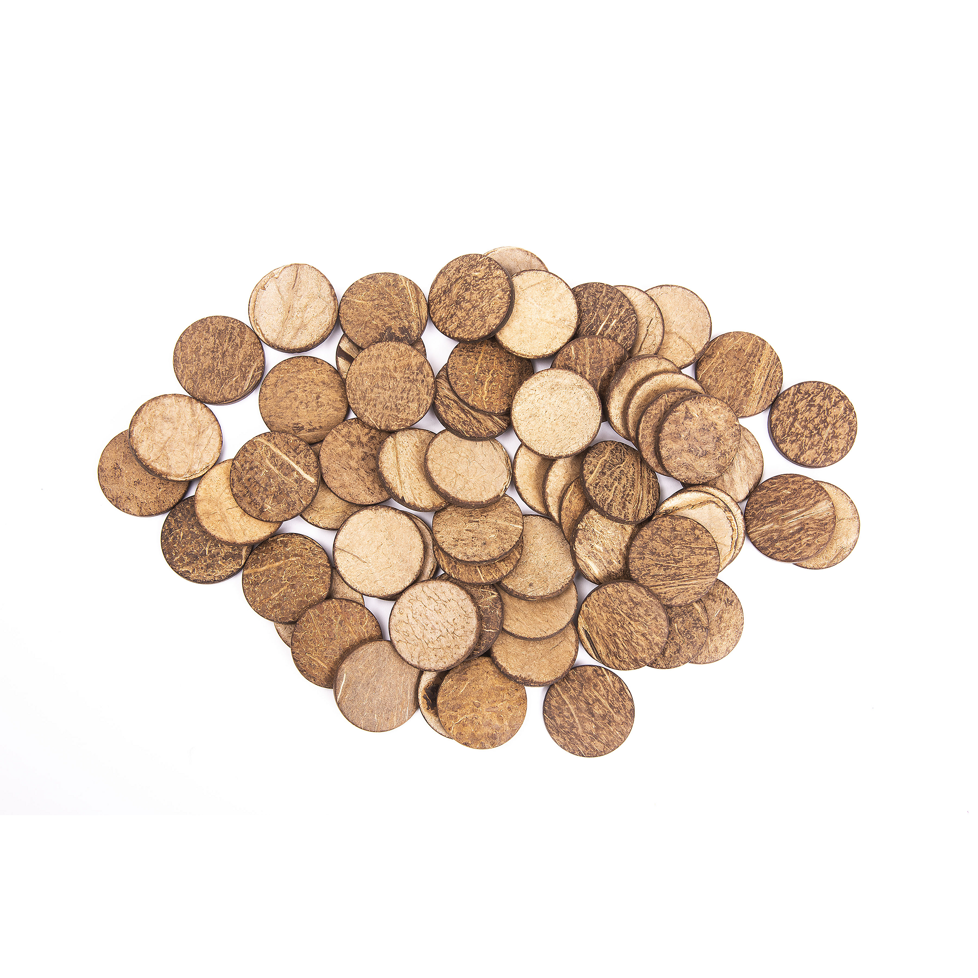 Coconut Shell Discs - Natural 35mm 250g - Image 2