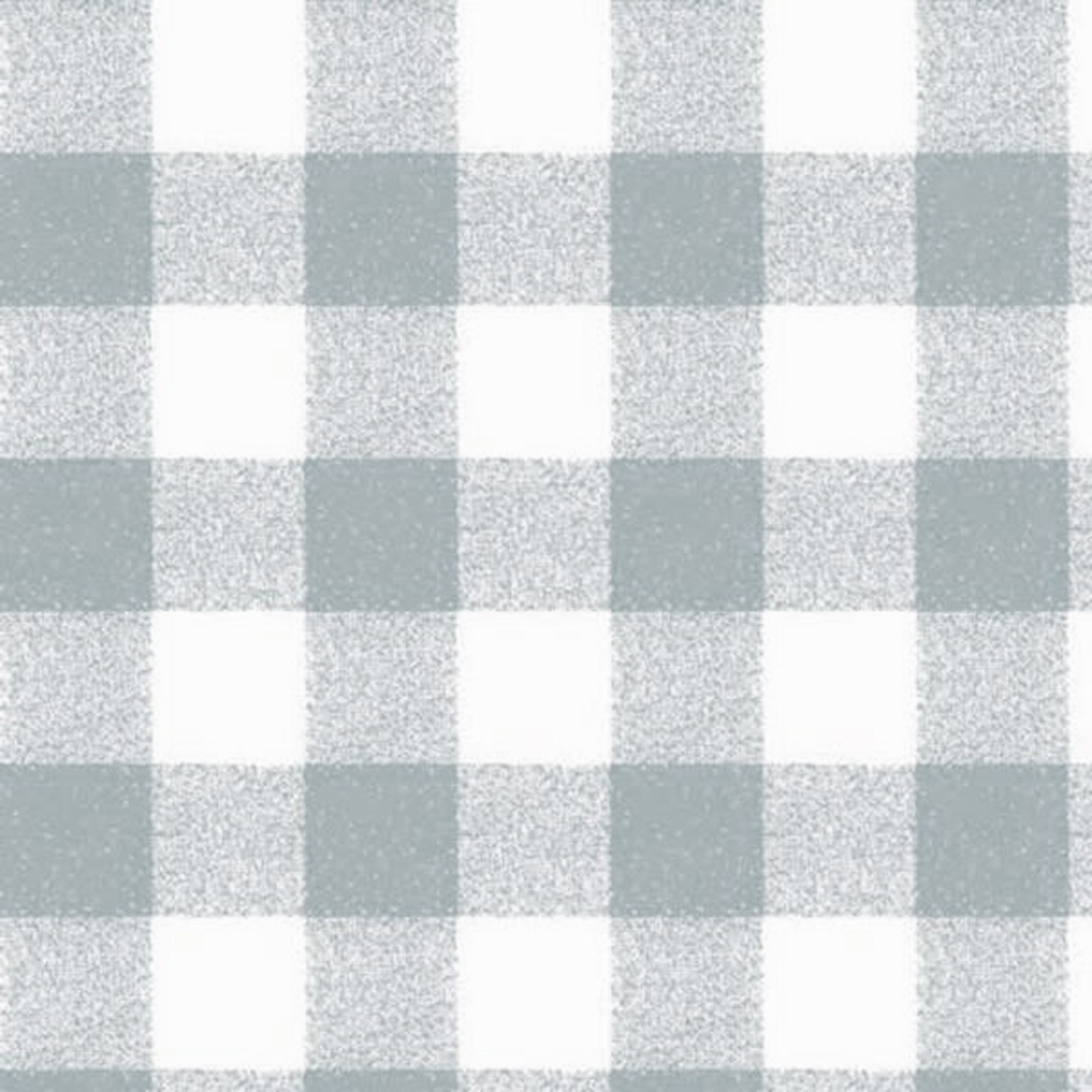 Gingham Circ Table Cloth Silver Grey - Image 2
