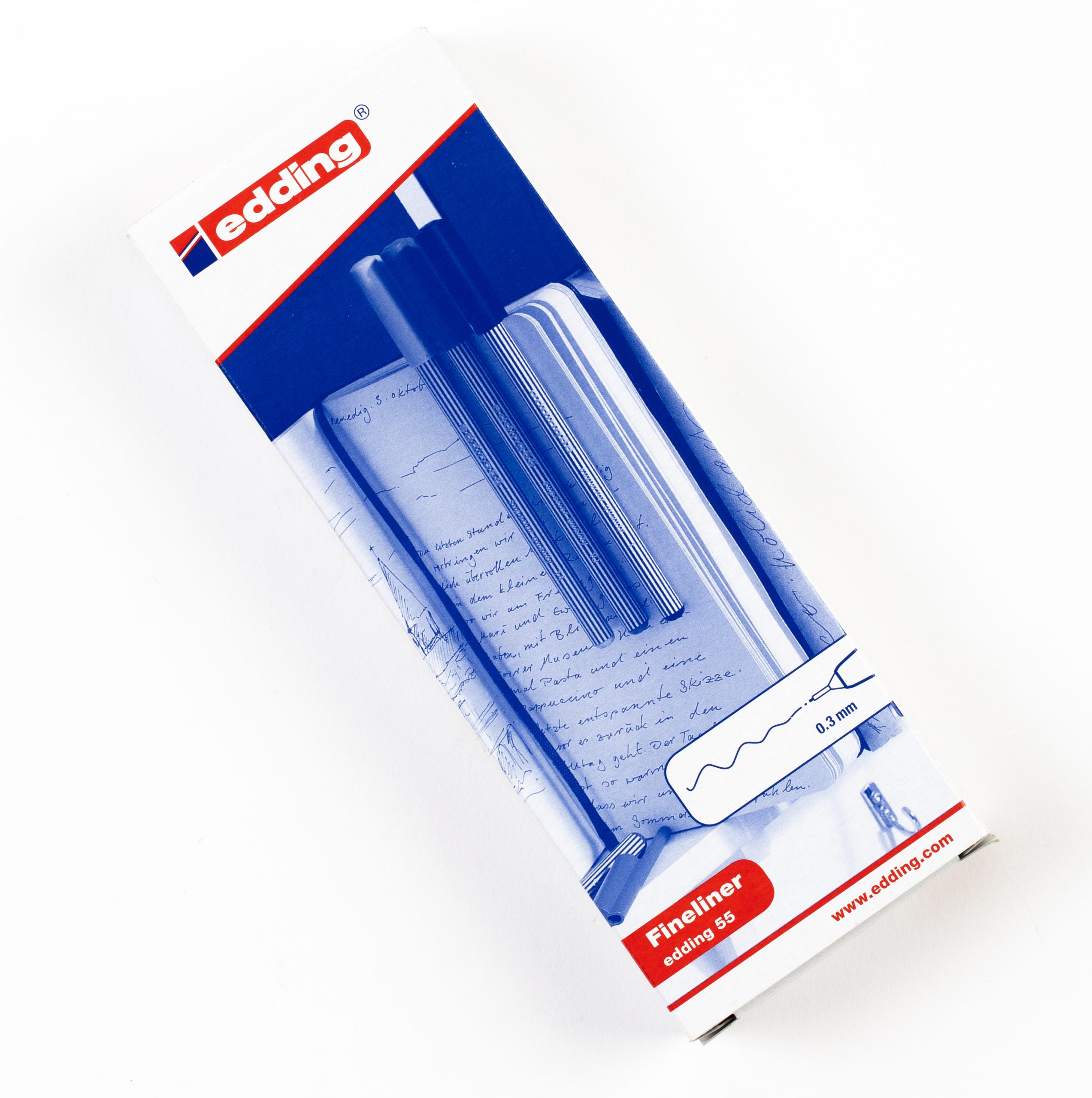 Edding 55 Fineliner Red Pk10 - Image 4