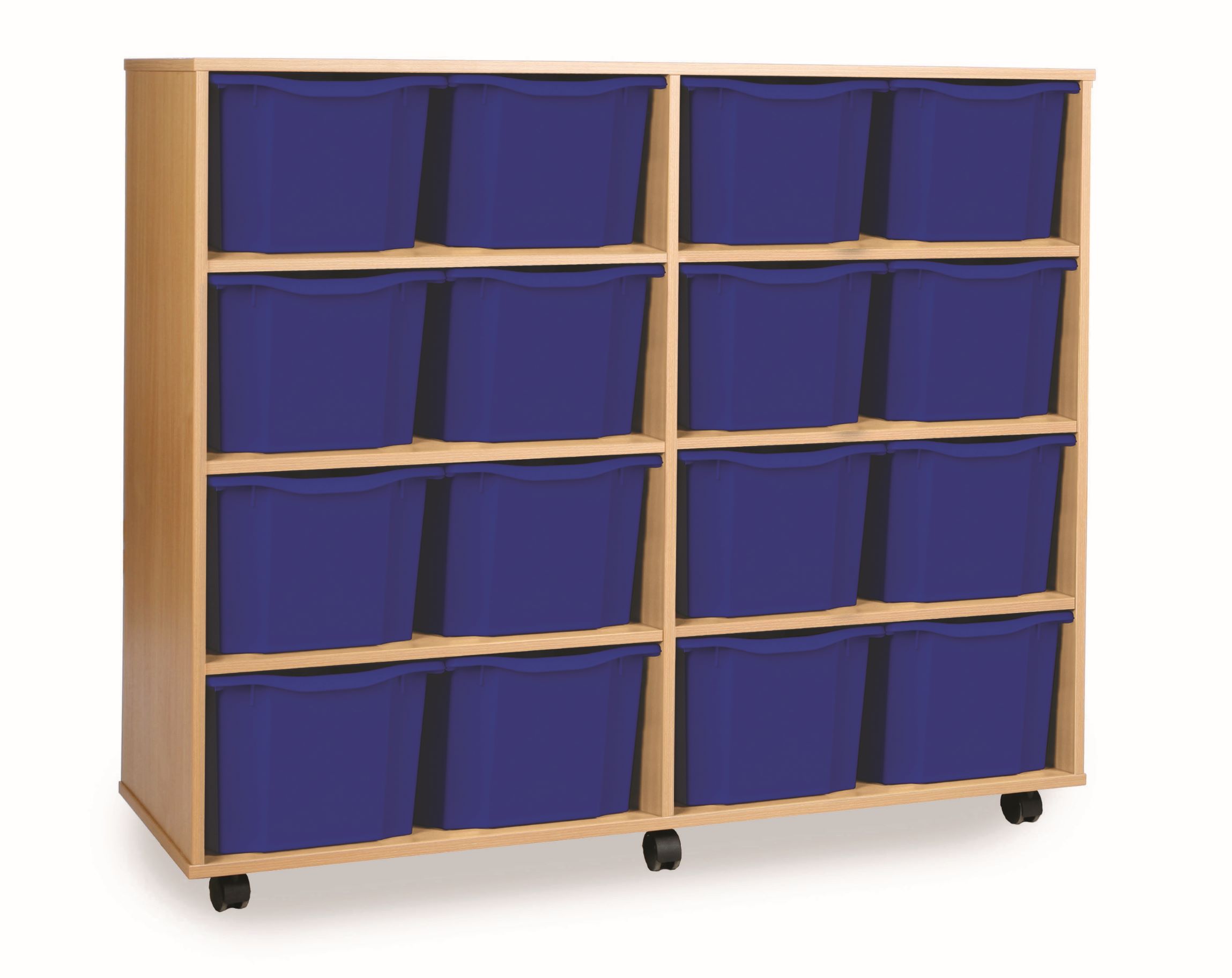 16 Extra Deep Tray Unit Blue Trays