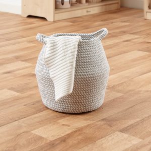 Cotton Rope Storage Basket Round Belly