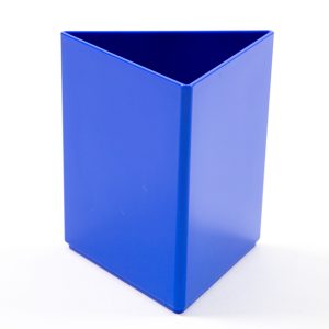 Triangular Pen Pot Blue