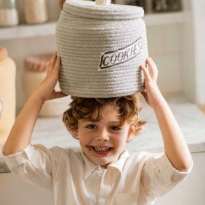 Cotton Cookie Jar Basket