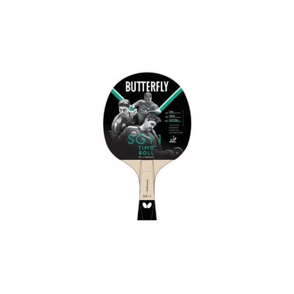 Butterfly Timo Boll SG11 Tafeltennisvleermuis Tafeltennis Koffer Drive Koffer 3*** ITTF R40 Tafeltennisballen Tafeltennisvleermuis Set Tafeltennis Hobby Set