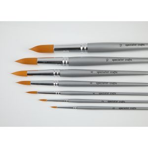 Student Round Synth Short Brush Set7