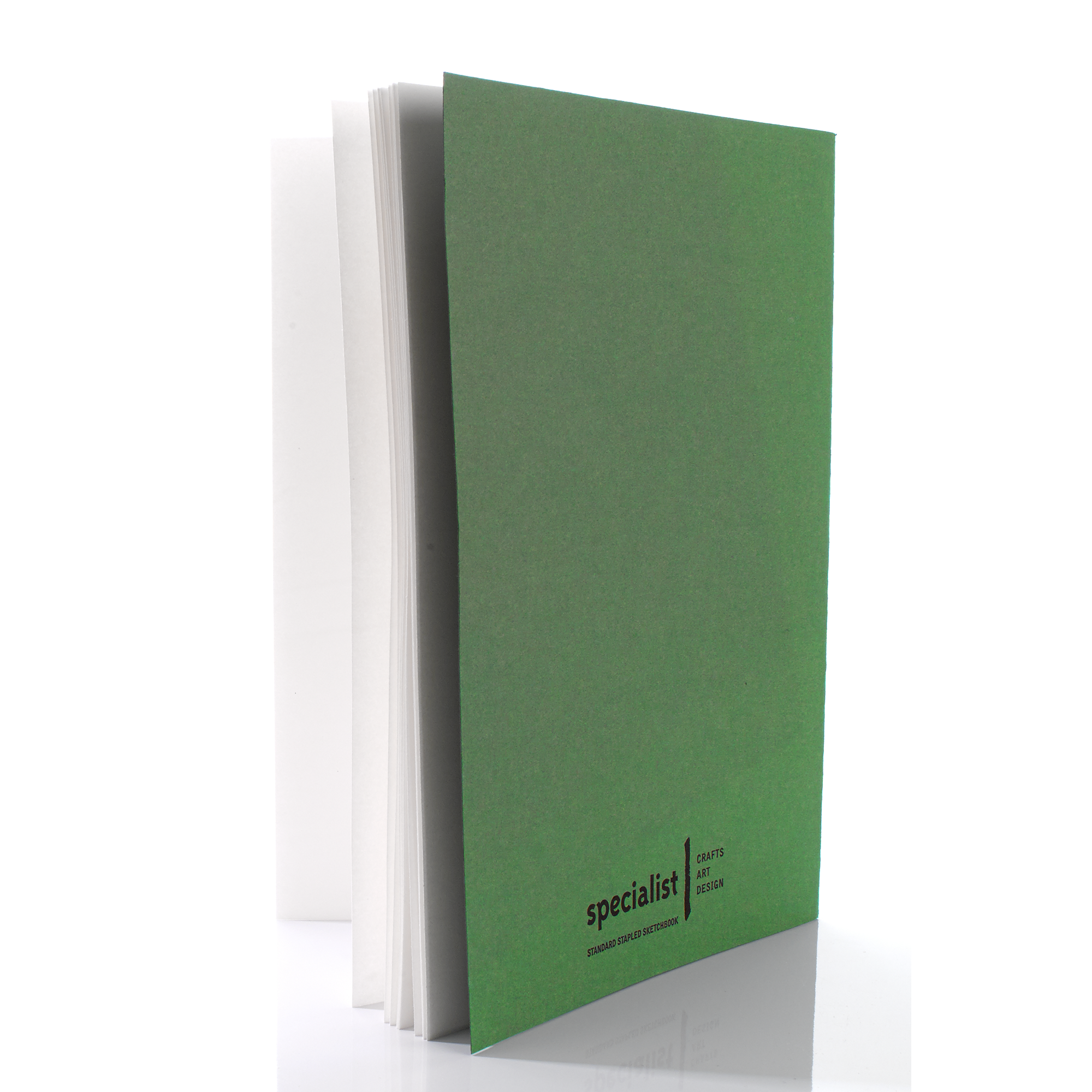 Stapled Sketchbook A4 105gsm Pk10 Green - Image 2
