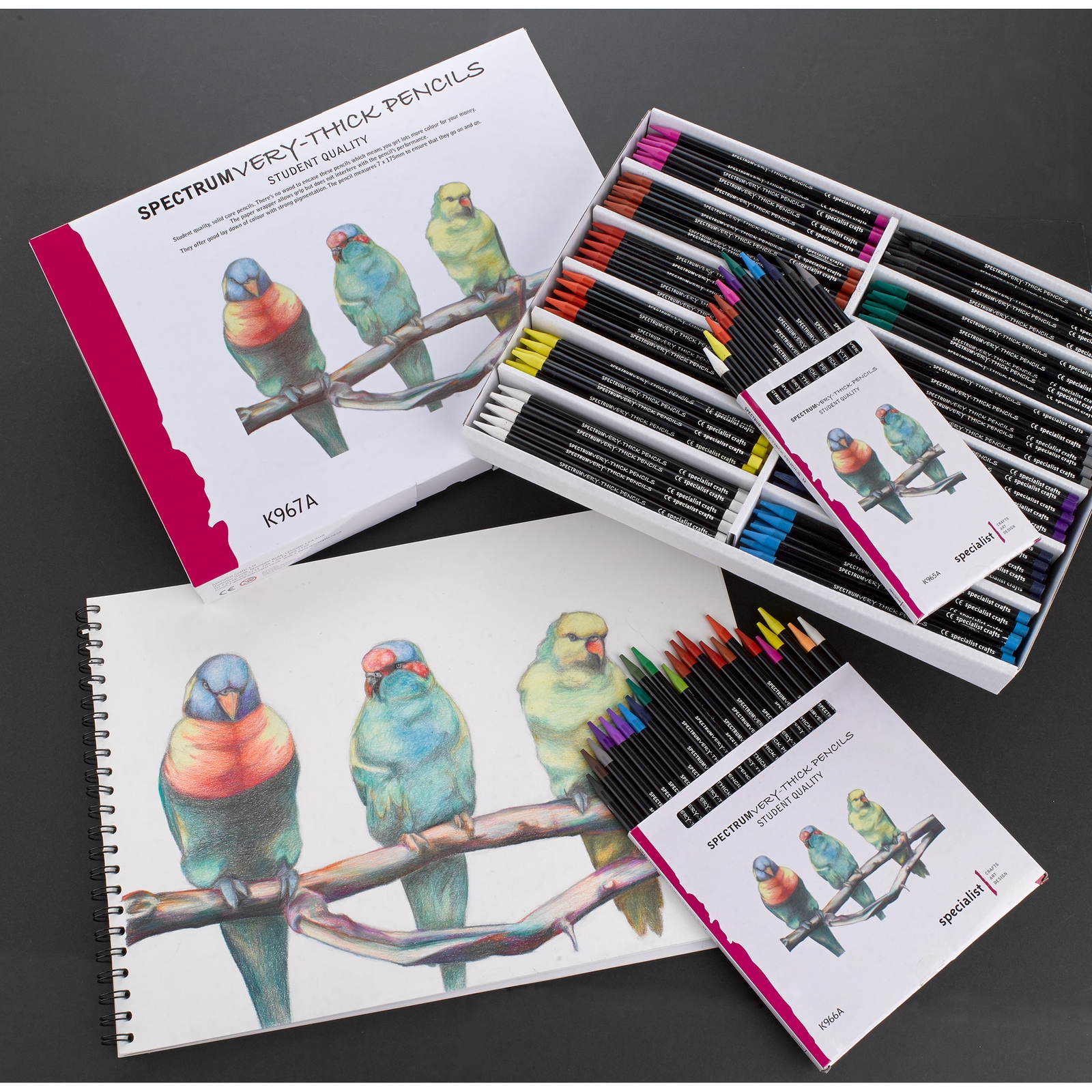 Spectrum Very Thick Pencils Set24 Asrtd