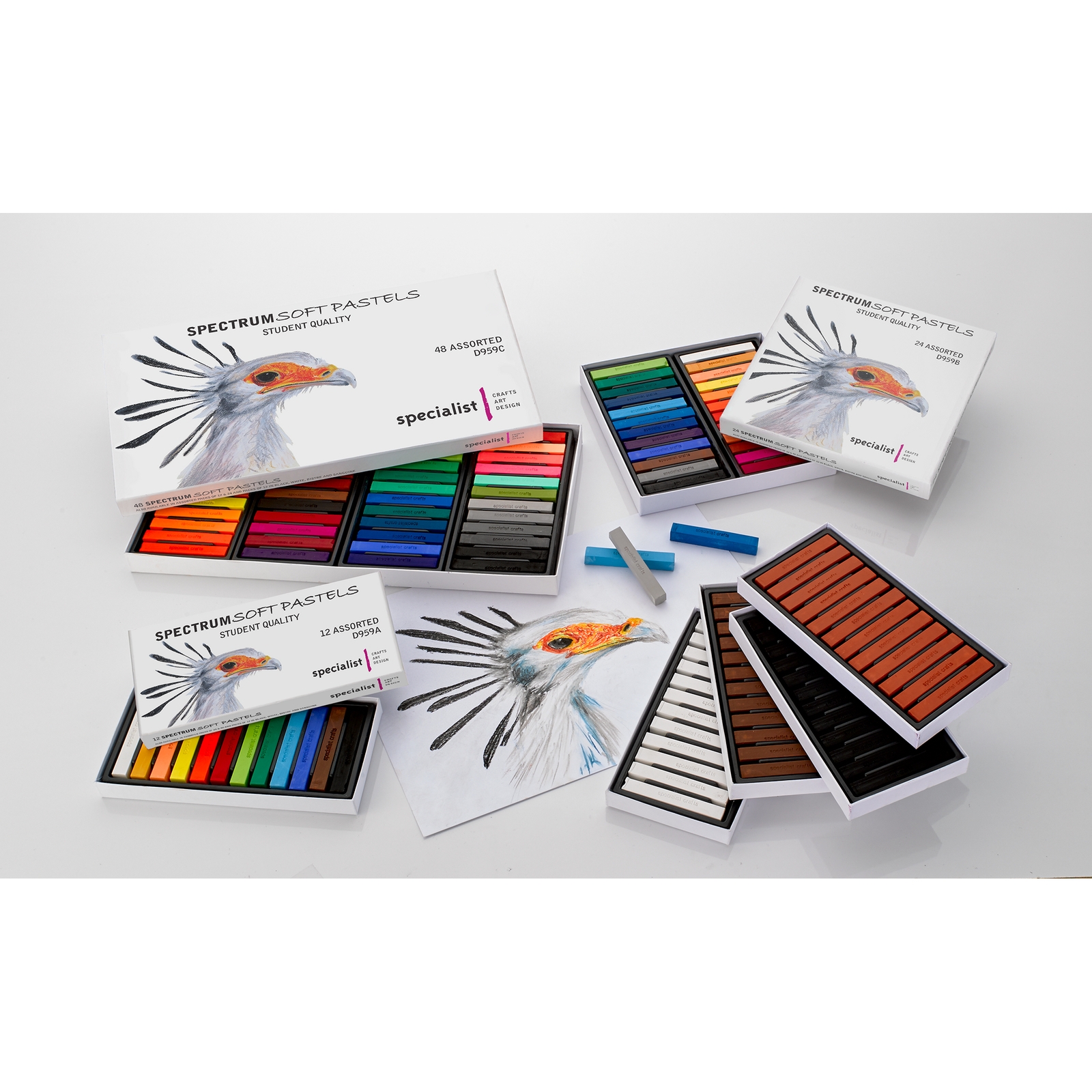 Spectrum Soft Pastels Pk24 Asrtd Colours