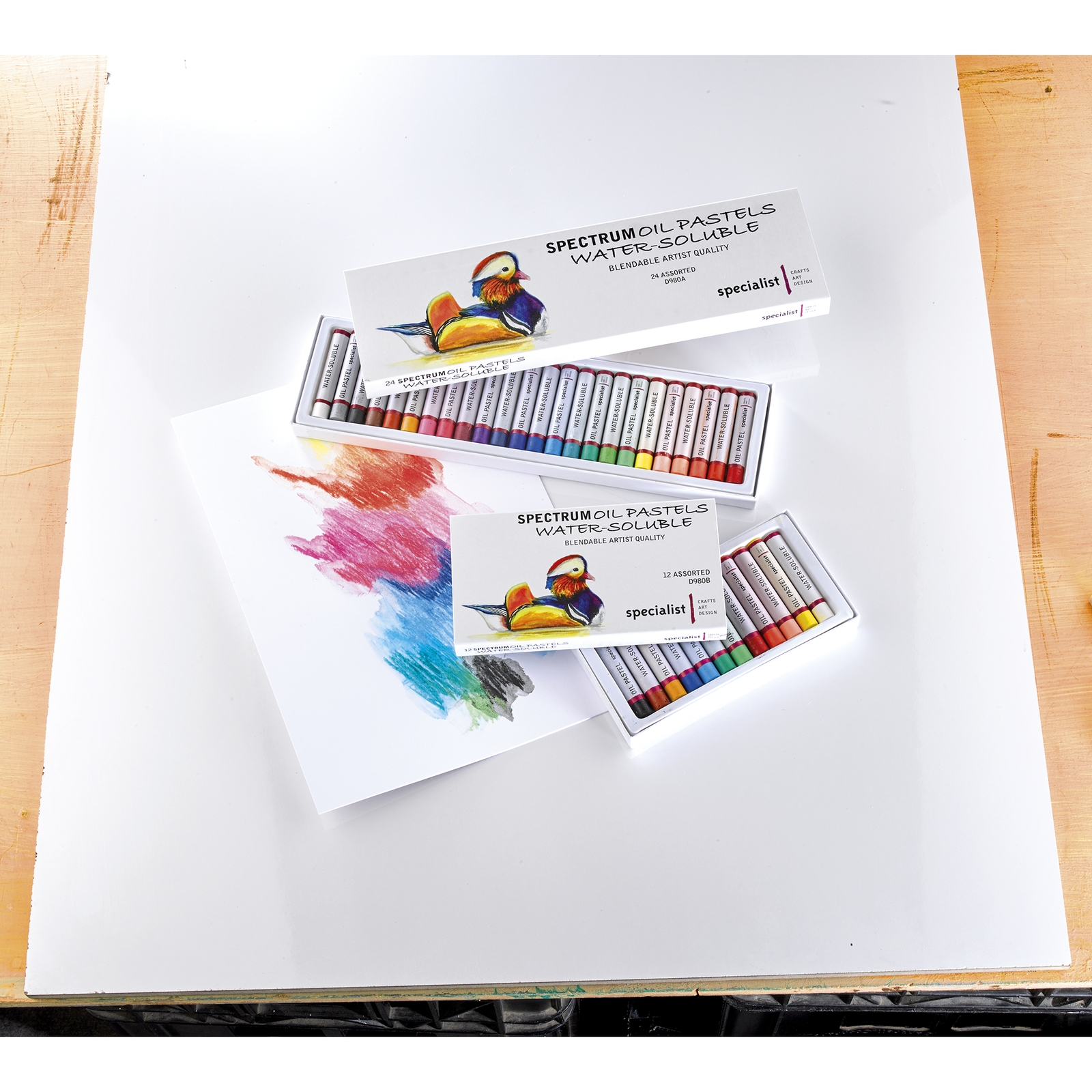 Spectrum Water Sol Oil Pastels P12 Asstd