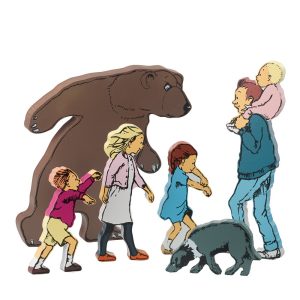 We're Going On A Bear Hunt Wooden Character Pack