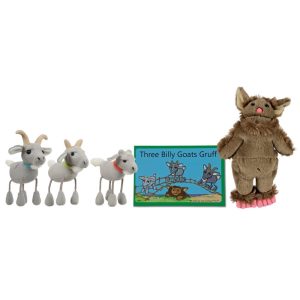 Billy Goats Gruff Finger Puppets