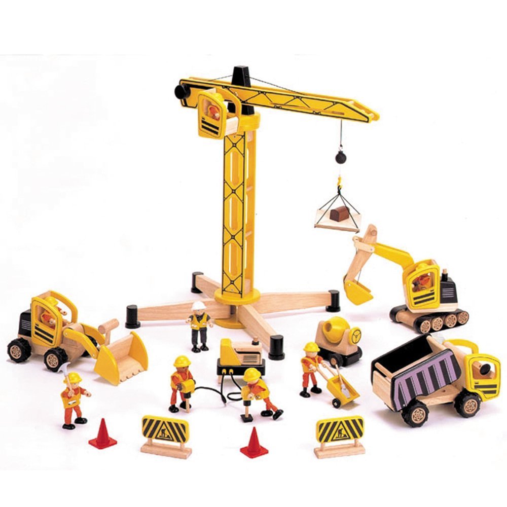 Wooden Construction Site Set