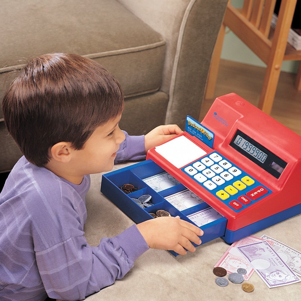 Learning Resources Pretend & Play Calculator Cash Register (UK Currency) main image 0