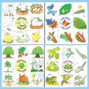 Life Cycle Wooden Jigsaw Puzzles Pack