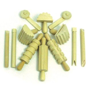 Wooden Play Dough Tools