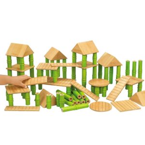 Lakeshore Bamboo Building Blocks Class Set 80pc