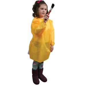 Waterproof Yellow Smocks 65cm Pack Of 10