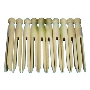 24 Wooden Dolly Pegs
