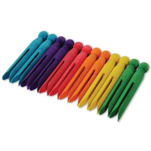 Coloured Wooden Pegs