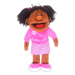 Black Hand Puppet Girl 40cm Tall