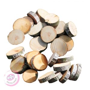 Medium Wooden Slices 9cm - Pack Of 25