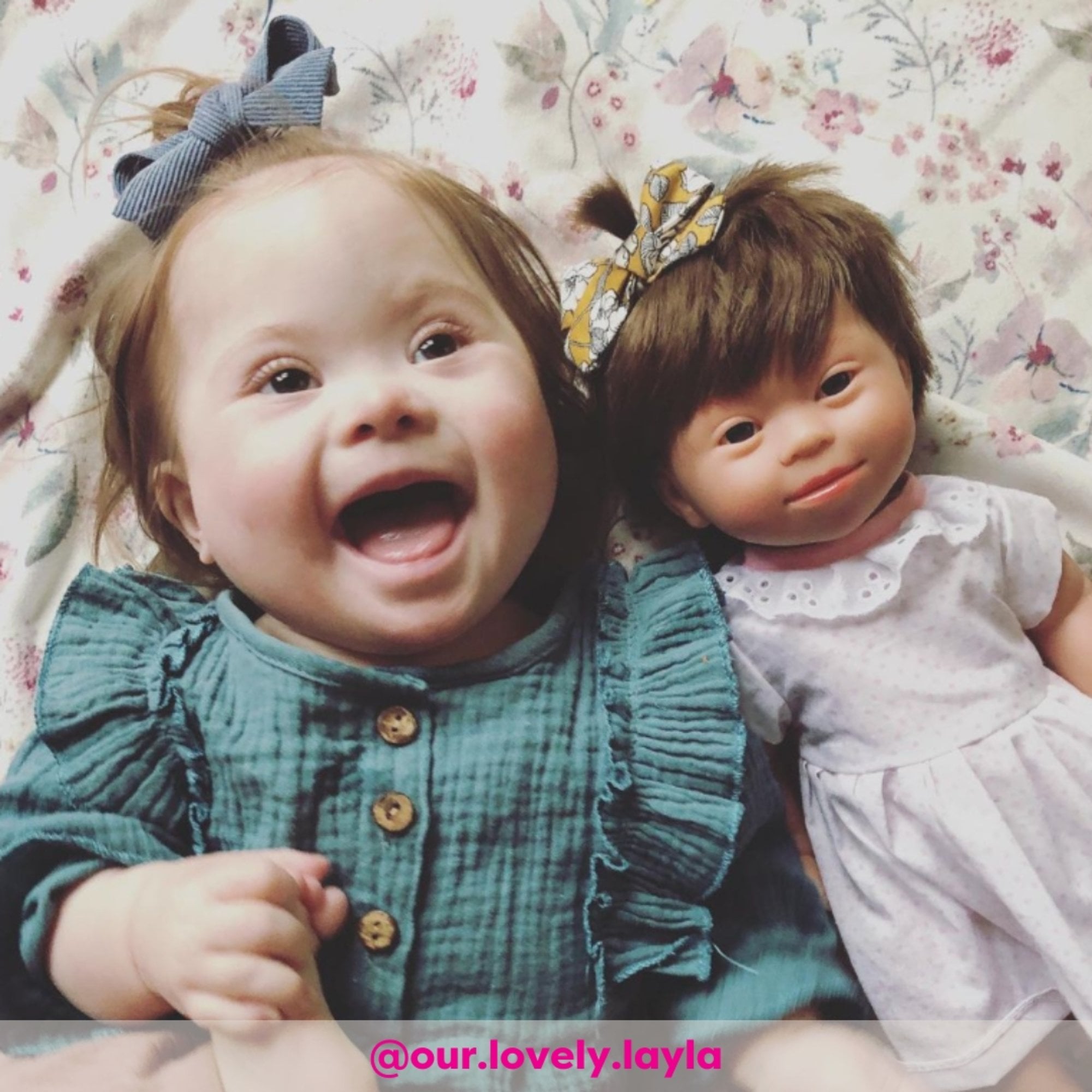 White Down’s Syndrome Doll, Girl With Dark Hair Eduspace Supplies