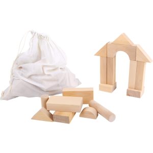 Sack Of Large Wooden Blocks 50pc