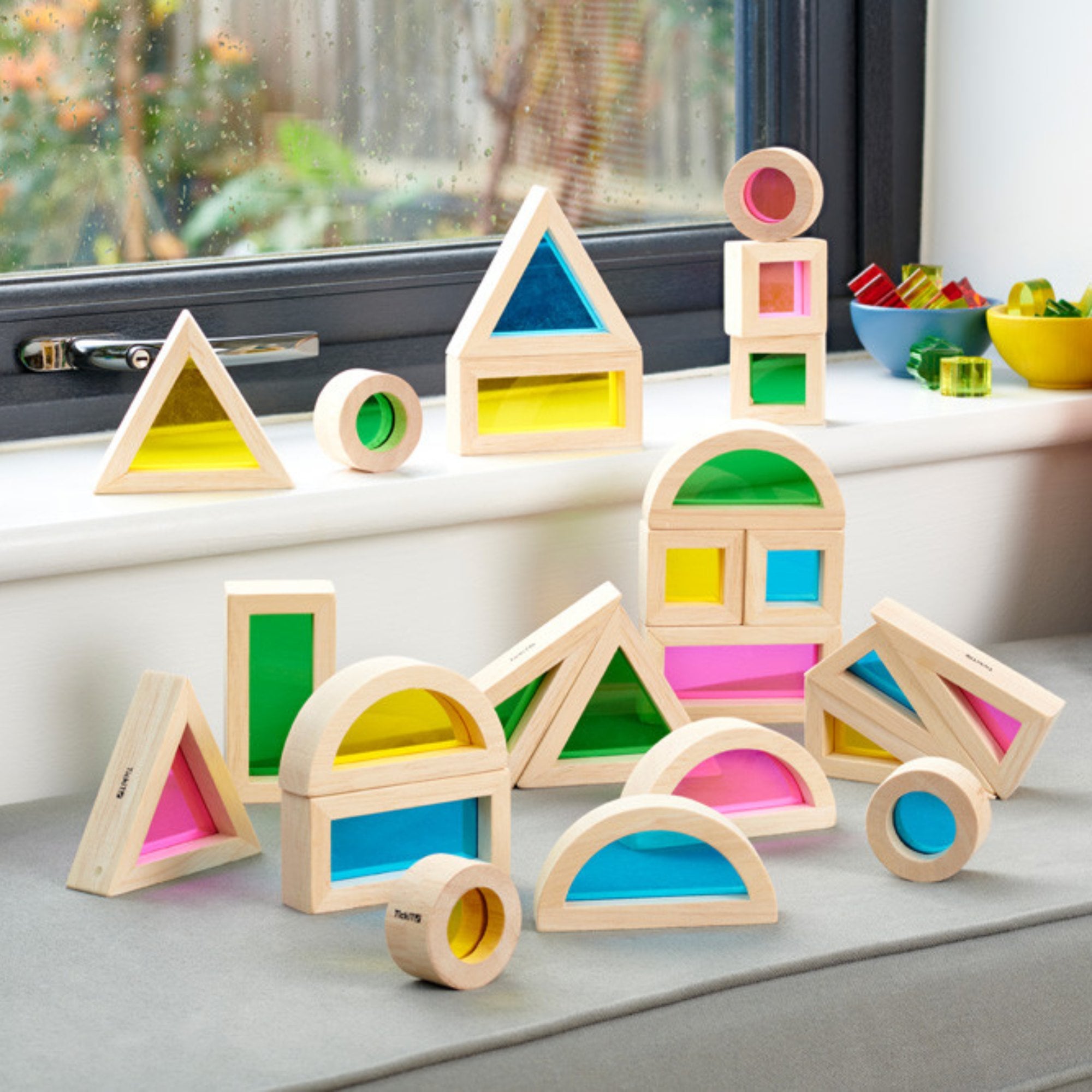 TickiT Rainbow Blocks Building Set 24pc | Eduspace Supplies
