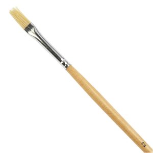 Student Short Handled Flat Hog Brush - Size 2