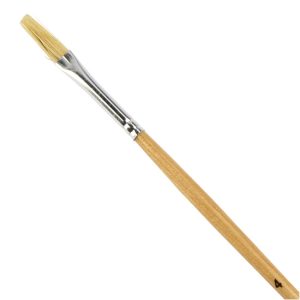 Student Short Handled Flat Hog Brush - Size 4