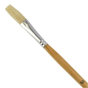 Student Short Handled Flat Hog Brush - Size 10